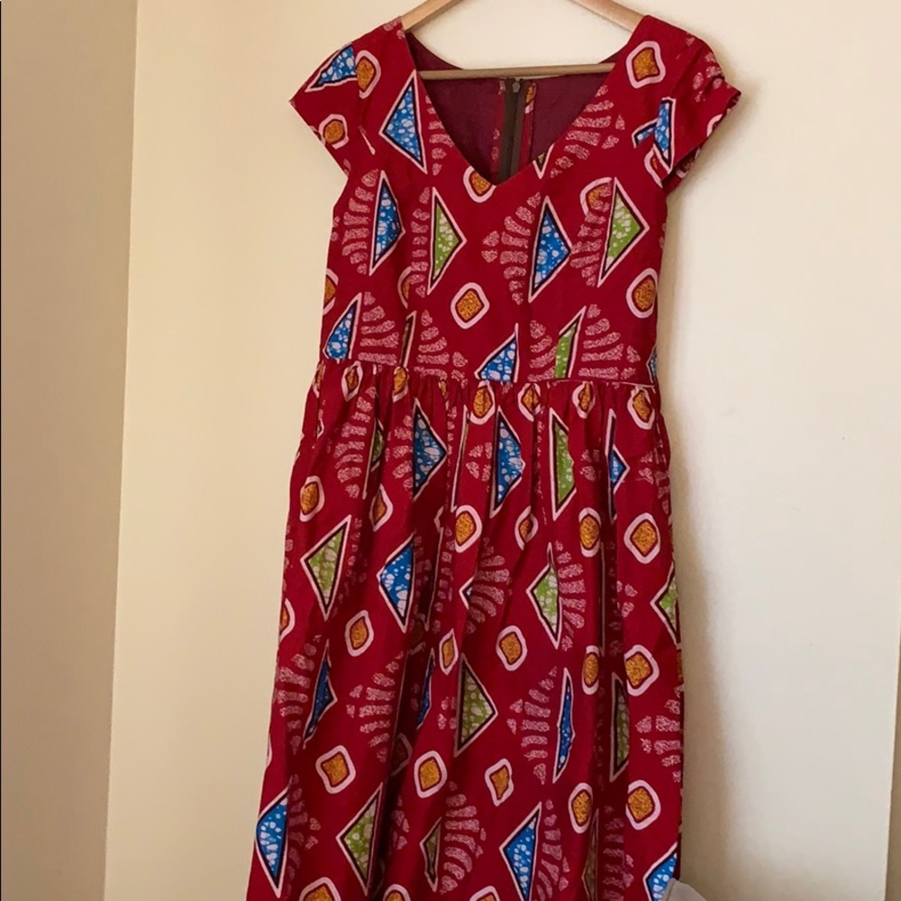 kitenge print dress